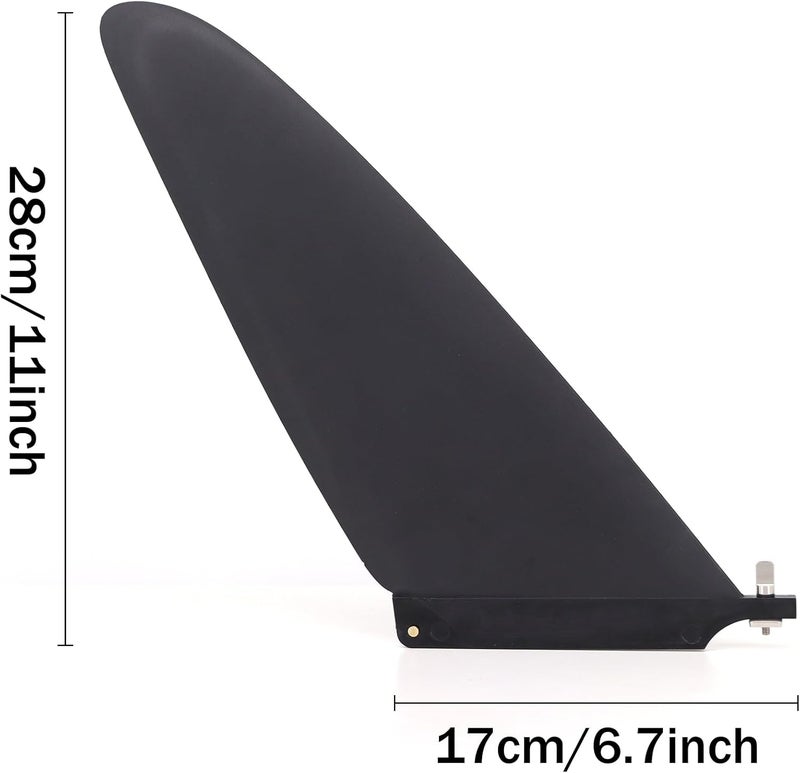 FGM Final Game Master 11" SUP Single Center Fin for Flat Water Paddling and Racing - Toolless Screw Replacement Universal Fins for Surfboard, Paddleboards and Longboards - Image 2